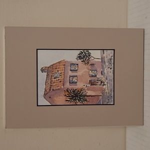 Pink House Charleston SC Signed Barbara Whitley Watercolor Print